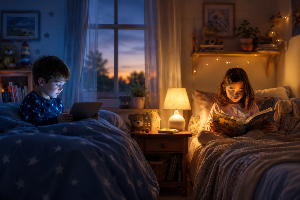How Screen Time Before Bed Affects Children’s Sleep